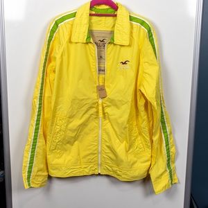 Hollister Yellow Breakwall Windbreaker Jacket